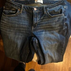 BKE Stella fit Navy blue slim fit low rise straight jeans #slimfit